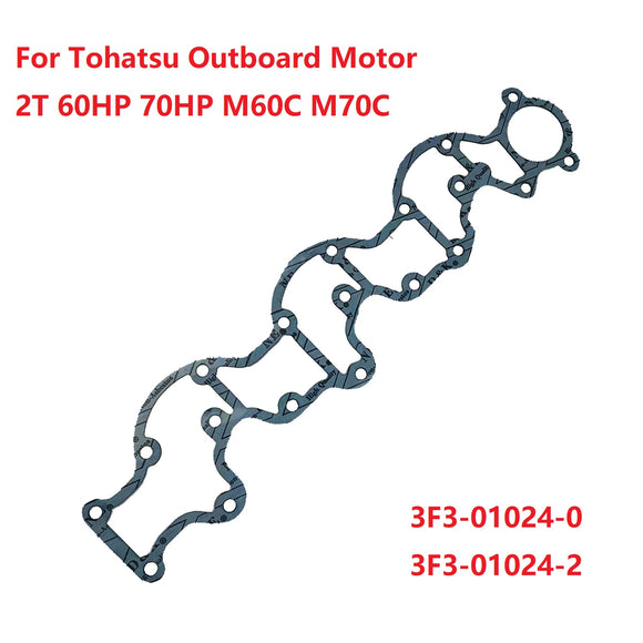 2Pcs Head Cover Gasket For Tohatsu Outboard Motor 2T 60HP 70HP M60C M70C ; 3F3-01024-0;3F3-01024-2