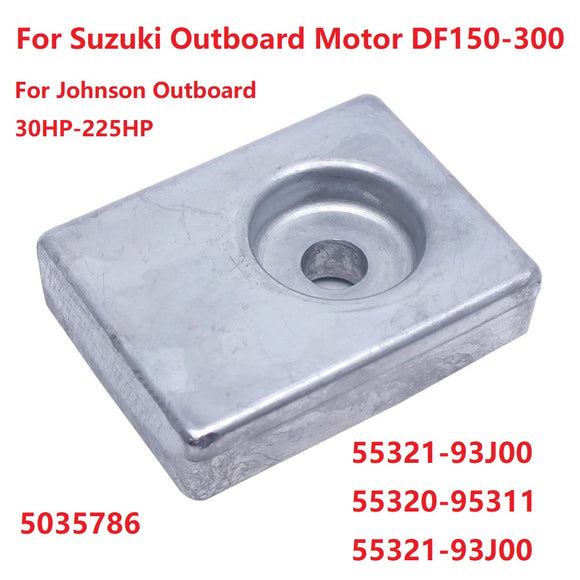 Anode For Suzuki Outboard Motor DF150-300 55321-93J00 55320-95311, 55321-93J00 55321-93J01 Johnson Evinrude 5035786