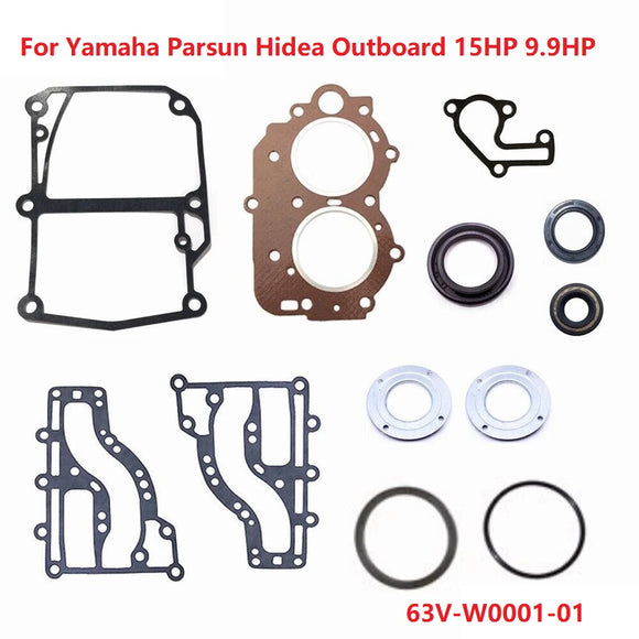 GASKET,UPPER CASING Kit Replace For 15HP 9.9HP Parsun Hidea Yamaha Outboard Engine 63V-W0001-01