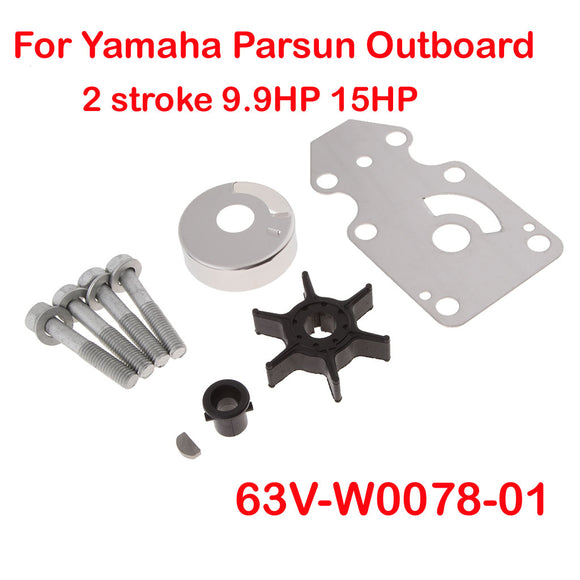 Water Pump Repair Kit for yamaha Parsun Hidea outboard 2 stroke 9.9HP 15HP 63V-W0078-00 63V-44323-00 63V-44352-00