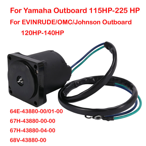 Power Trim Tilt Motor For Yamaha/OMC/Johnson Outboard Motor 67H-43880 64E-43880 64E-43880-00 115-225 HP