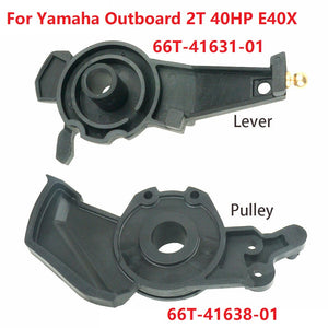 Boat Nylon Lever Magneto Control set For Yamaha Outboard 2T 40HP E40X 66T-41631-01 66T-41638-01
