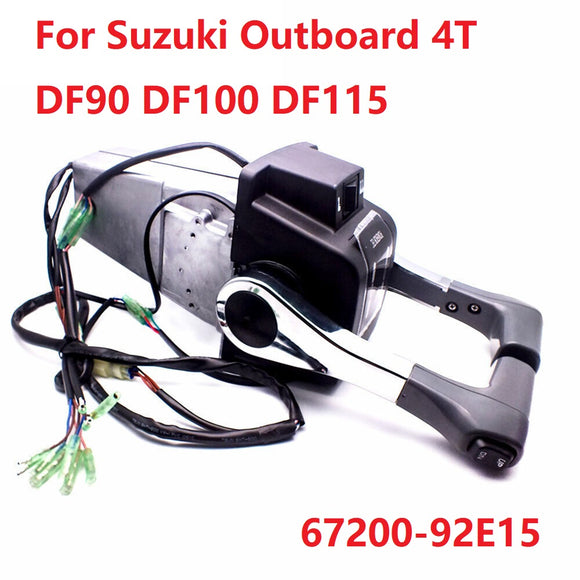 Remote Control Box Assy 2 Handle For Suzuki Outboard 4T DF90 DF100 DF115 67200-92E15