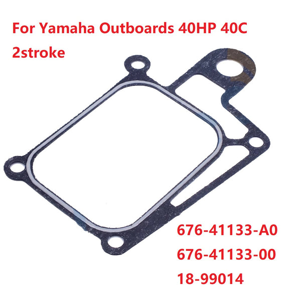2Pcs Gasket Exhaust Manifold For Yamaha Outboard Parts 40HP 40C 676-41133-A0 Sierra 18-99014 676-41133-00