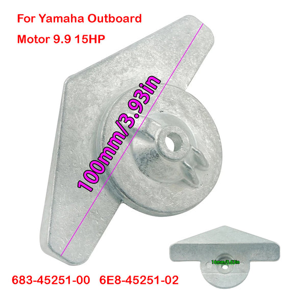 Zinc Anode For Yamaha Outboard Motor 9.9 15HP 2t & 4t ;683-45251-00;6E8-45251-02