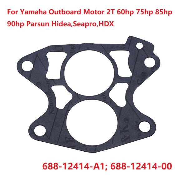 2PCS Thermostat Gasket For Yamaha Outboard Motor 2T 60hp 75hp 85hp 90hp Parsun Hidea,Seapro,HDX 688-12414-A1;688-12414-00
