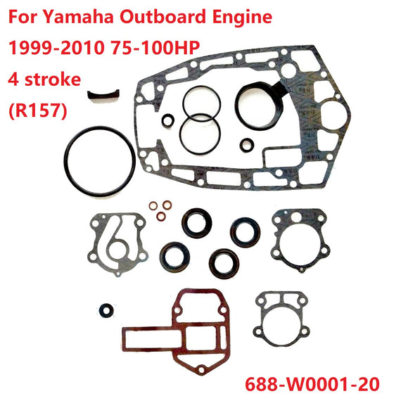 Lower Unit Seal Kit 688-W0001-20 For Yamaha Outboard Engine 1999-2010 75-100HP 4 stroke (R157)