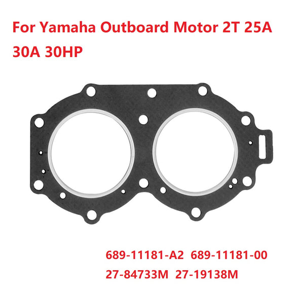 Head Gasket For Yamaha Outboard Motor 2T 25A 30A 30HP ;689-11181-A2;689-11181-00 Mercury 27-84733M; 27-19138M