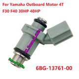 Fuel Injector Kit For Yamaha Outboard Motor 4T F 30HP 40HP 4 Stroke 6BG-13761-00