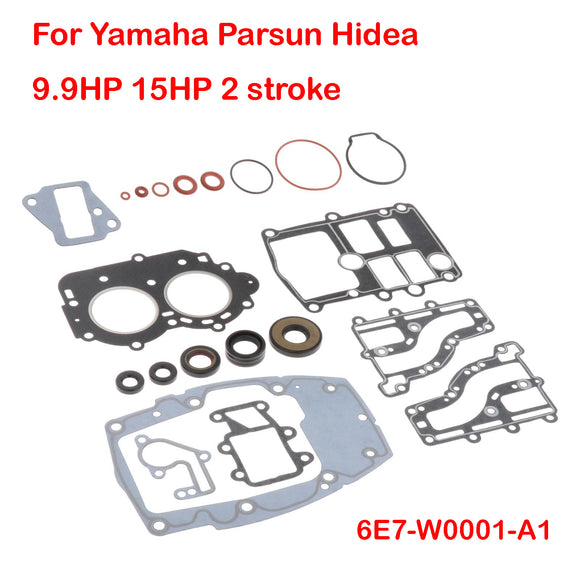Gasket Kit For Yamaha Parsun Hidea 9.9HP 15HP 2 stroke Outboard Engine 6E7-W0001-A1