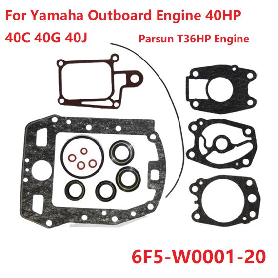 Upper Casing Gasket Kit For Yamaha Outboard Engine 40HP 40C 40G 40J,Parsun T36HP Engine 6F5-W0001-20