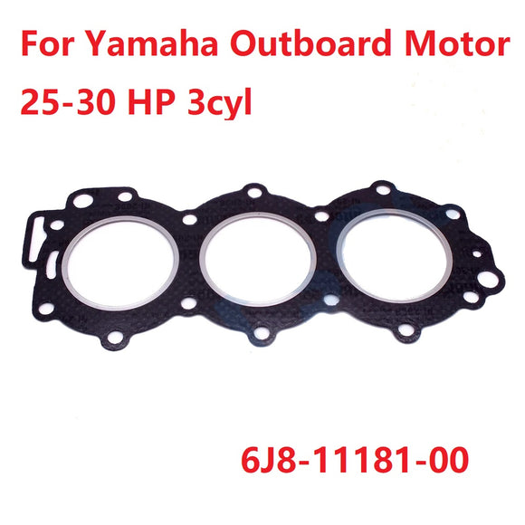 Cylinder Head Gasket For Yamaha Outboard Motor 25-30 HP 3cyl 6J8-11181-00