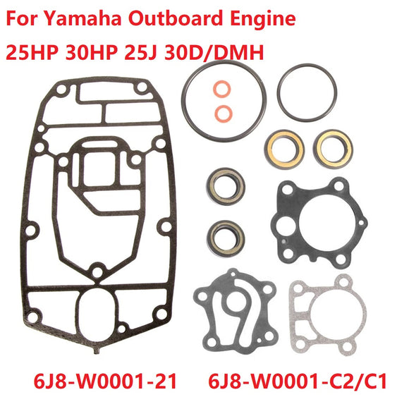 Gear Box Repair Gasket Kit 18-2789 For Yamaha Outboard Motor 25HP 30HP 25J 30D DMH 6J8-W0001-21 6J8-W0001-C2 6J8-W0001-C1