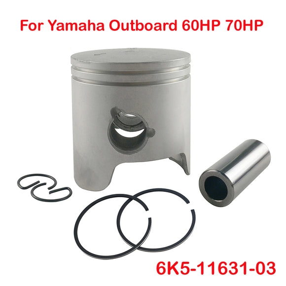 Piston And Ring STD For Yamaha Outboard Motor 2T 60HP 3CYL Powertec Parsun T60 6K5-11631-03 6H3-11631-01-96;6K5-11601
