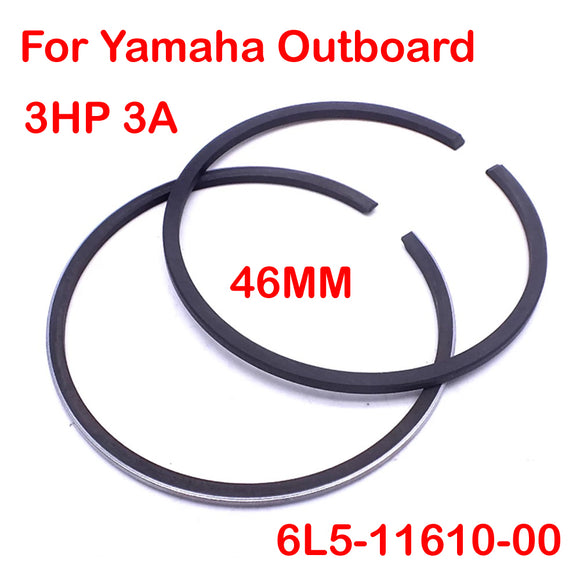 Piston Ring Std For Yamaha Outboard Engine Motor 3HP 3A 46MM 6L5-11610-00