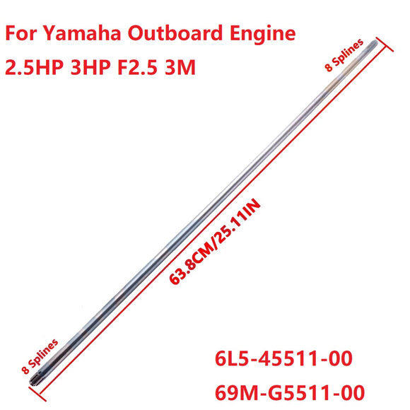 Drive Shaft Short For Yamaha Outboard Engine 2.5HP 3HP F2.5 3M 6L5-45511-00