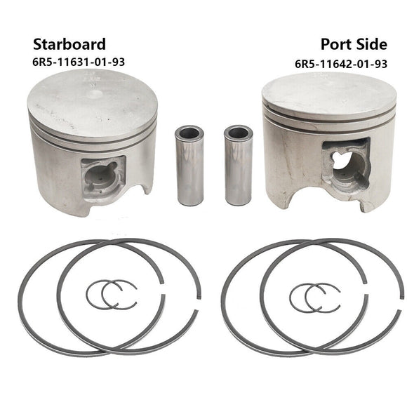 Piston Set STD For Yamaha Outboard Parts 2T 115HP 150HP 200HP 6R5-11642-01-93 6R5-11631-01-93