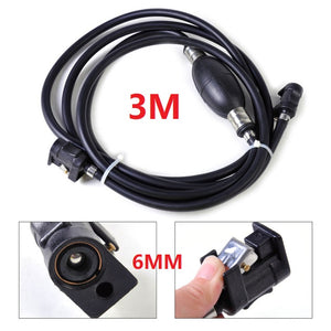 Rubber Fuel Line Hose with Connector and Primer Pump For Yamaha Outboard Motors Parsun Fuel Pipe Assy 3M*6mm 8mm 6Y1-24306 6Y2-24306
