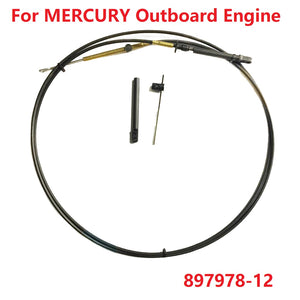 Throttle Shift Cable 11FT 12FT 14FT For Mercury Outboard Engine Remote Control Box Cable 897978-12