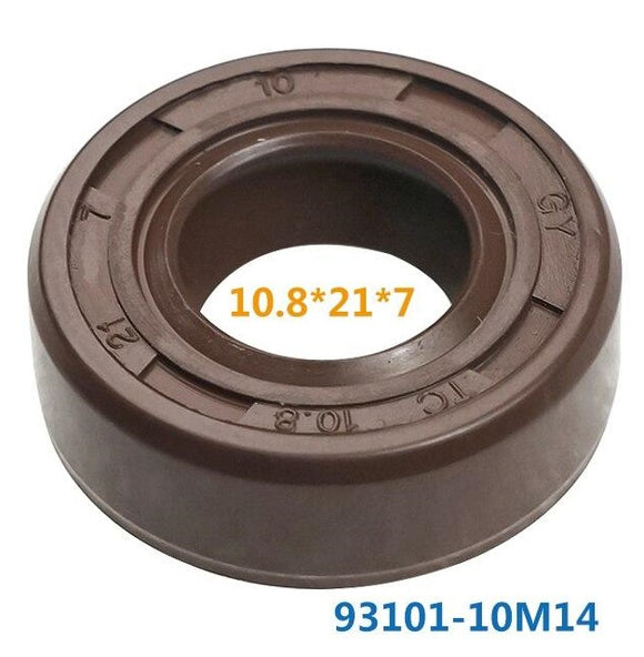 Oil Seal For Yamaha Outboard Parts 2T 4HP 5HP 93101-10M14 Parsun F4-03000027 Hidea Powertec 10.8x21x7mm