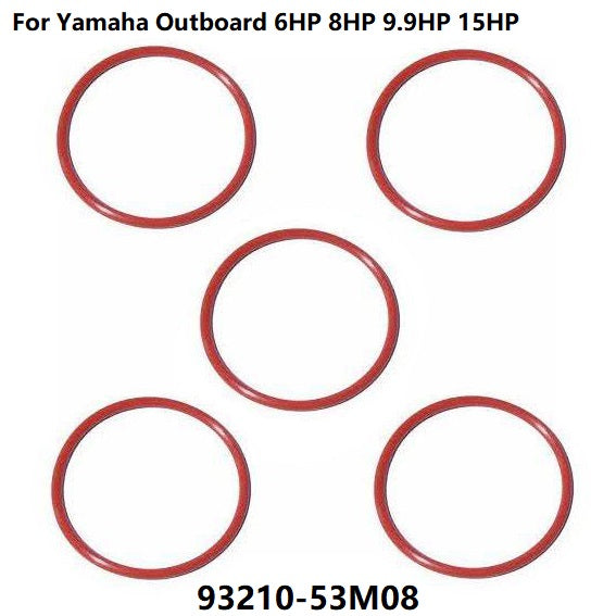 5pcs O-ring For Yamaha Outboard Motor 2T 4T 6HP 8HP 9.9HP 15HP Engine Fluororubber 93210-53M08