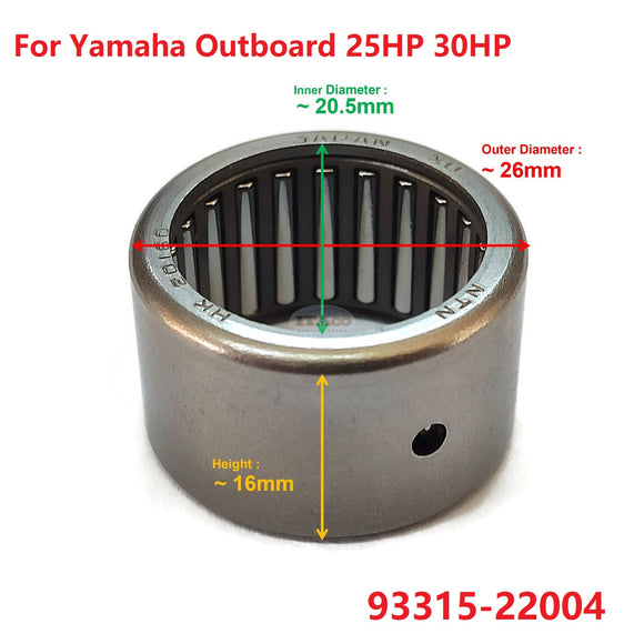 Cylinder Roller Bearing For Yamaha Parsun Outboard 25HP, 30HP YZ250 93315-22004
