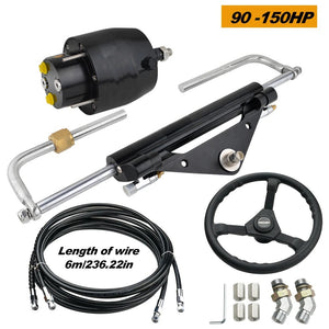 Hydraulic Steering Cylinder System Front Mount For Outboard Yatch From 90HP to 150HP Universal model